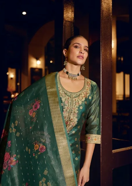 LILY LALI FARIDAN VOL 2 BANARASI SILK KURTI SUPPLIER 16.jpg