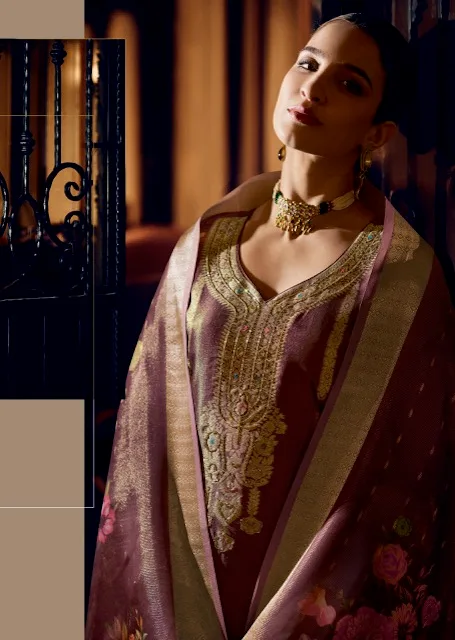 LILY LALI FARIDAN VOL 2 BANARASI SILK KURTI SUPPLIER 18.jpg