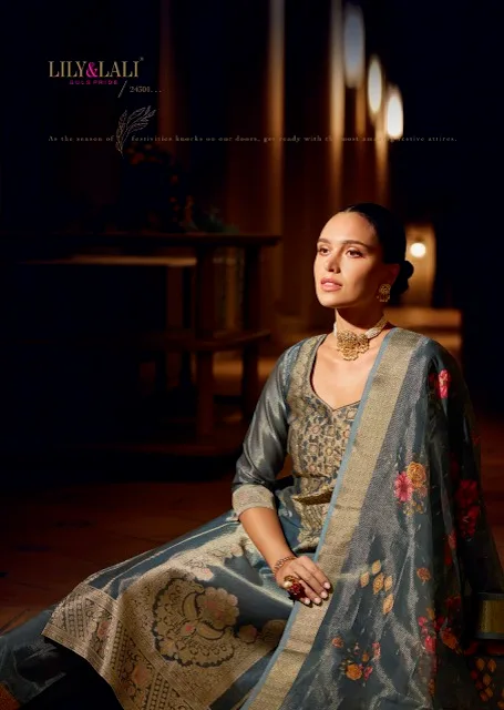 LILY LALI FARIDAN VOL 2 BANARASI SILK KURTI SUPPLIER 3.jpg