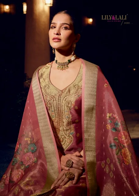 LILY LALI FARIDAN VOL 2 BANARASI SILK KURTI SUPPLIER 4.jpg