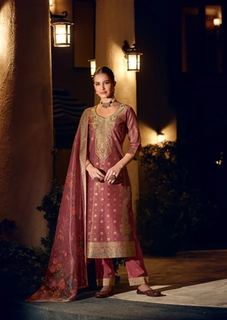 LILY LALI FARIDAN VOL 2 BANARASI SILK KURTI SUPPLIER 6.jpg