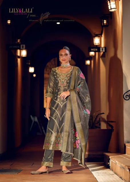 LILY LALI FARIDAN VOL 2 BANARASI SILK KURTI SUPPLIER 8.jpg