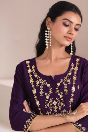 LILY LALI ZARI VISCOSE EMBROIDERY READYMADE KURTI 3.jpg