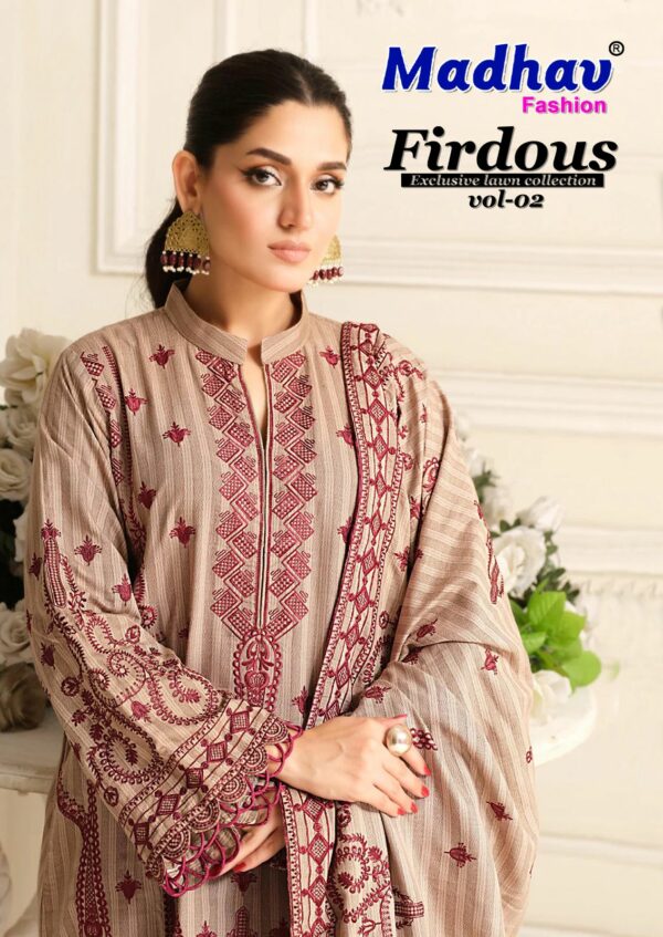 MADHAV FASHION FIRDOUS VOL 2 LAWN KARACHI SUITS 8.jpg