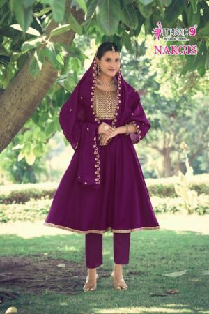 MYSTIC 9 NARGIS VOL 1 RAYON EMBROIDERY KURTI 1.jpg