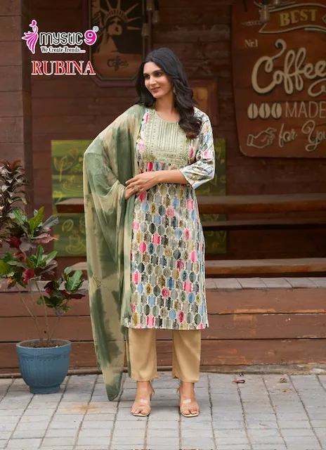 MYSTIC 9 RUBINA VOL 7 RAYON PRINTED READYMADE KURTI 7.jpg