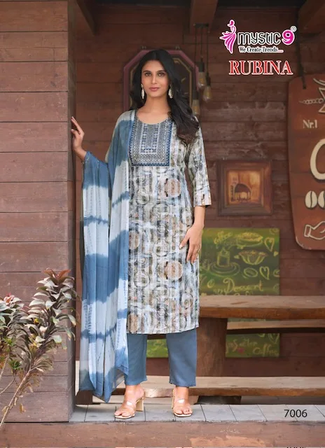 MYSTIC 9 RUBINA VOL 7 RAYON PRINTED READYMADE KURTI 9.jpg