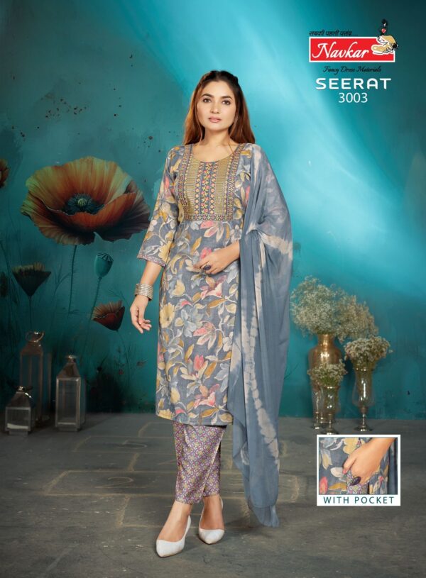 NAVKAR SEERAT VOL 3 RAYON EMBROIDERY KURTI 1.jpg