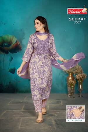 NAVKAR SEERAT VOL 3 RAYON EMBROIDERY KURTI 11.jpg