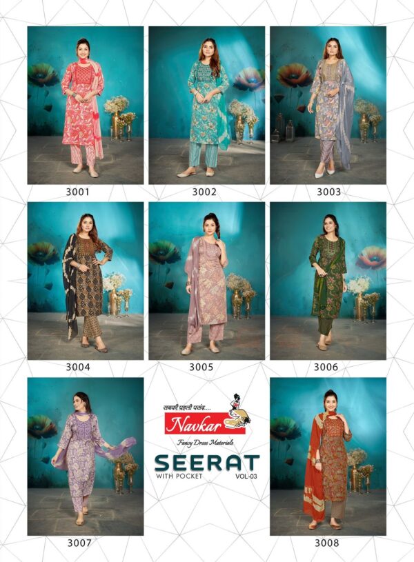 NAVKAR SEERAT VOL 3 RAYON EMBROIDERY KURTI 2.jpg