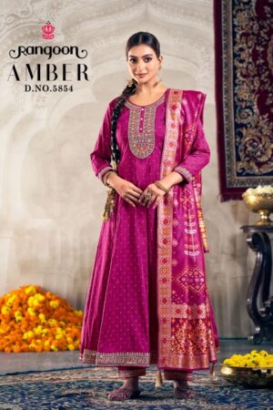 RANGOON AMBER EMBROIDERY ANARKALI STYLE KURTI 4.jpg