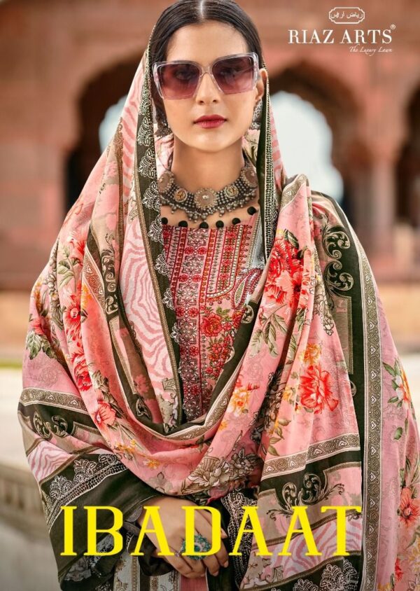 RIAZ ARTS IBADAAT PURE KARACHI LAWN PRINT SUITS 1.jpg