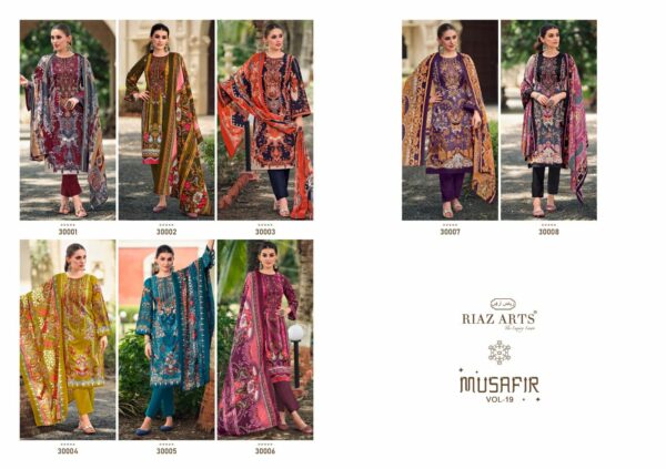 RIAZ ARTS MUSAFIR VOL 19 PURE LAWN KARACHI SUITS 8.jpg