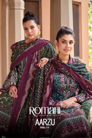 ROMANI AARZU VOL 11 SOFT COTTON PRINTED SUITS LATEST 2025 ROMANI AARZU VOL 11 SOFT COTTON PRINTED SUITS LATEST 2025
