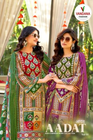 VANDANA FASHION AADAT VOL 1 VISCOSE PRINTED SUITS 2.jpg