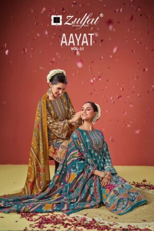ZULFAT AAYAT VOL 11 PURE VISCOSE REYON SUITS 1.jpg