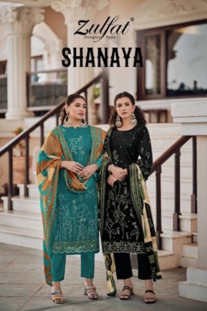 ZULFAT DESIGNER SHANAYA PURE COTTON SUITS CATALOG LATEST 2025