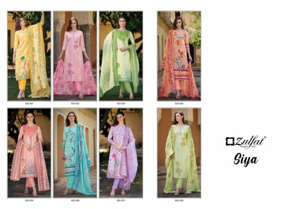 ZULFAT DESIGNER SIYA PURE COTTON SUITS CATALOGUE 12.jpg