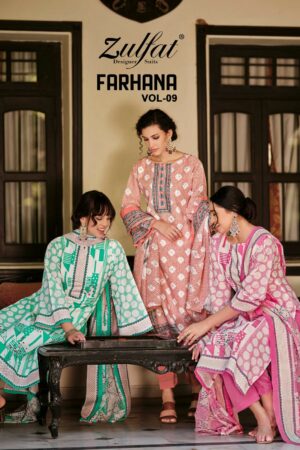 ZULFAT FARHANA VOL 9 PURE COTTON SUITS CATALOGUE 1.jpg