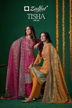 ZULFAT TISHA VOL 2 VISCOSE SHIMMER PRINTED SUITS 1.jpg