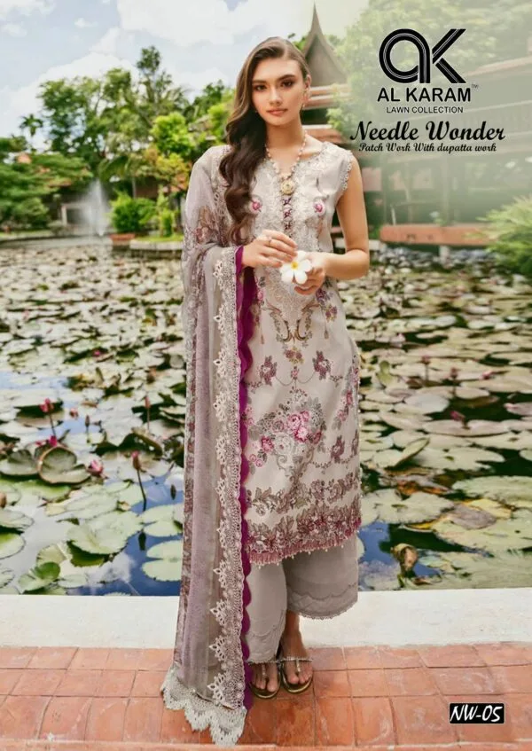 AL KARAM NEEDLE WONDER PURE LAWN SUITS CATALOG 2.jpg