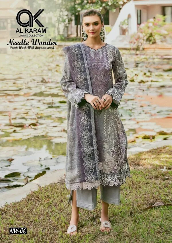 AL KARAM NEEDLE WONDER PURE LAWN SUITS CATALOG 3.jpg