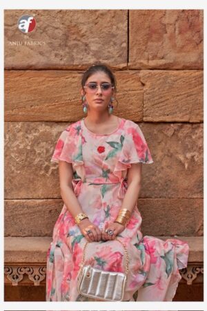 ANJU FABRICS CORAL CHARM VOL 5 CHIFFON ONE PIECE 1.jpg