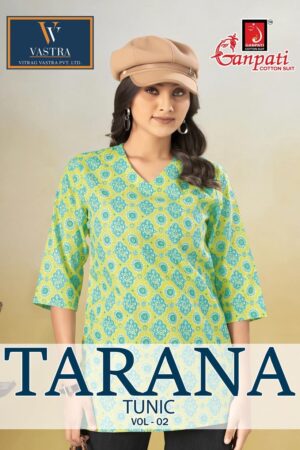 GANPATI TARANA VOL 2 COTTON TUNIC SHORT KURTI 1.jpg