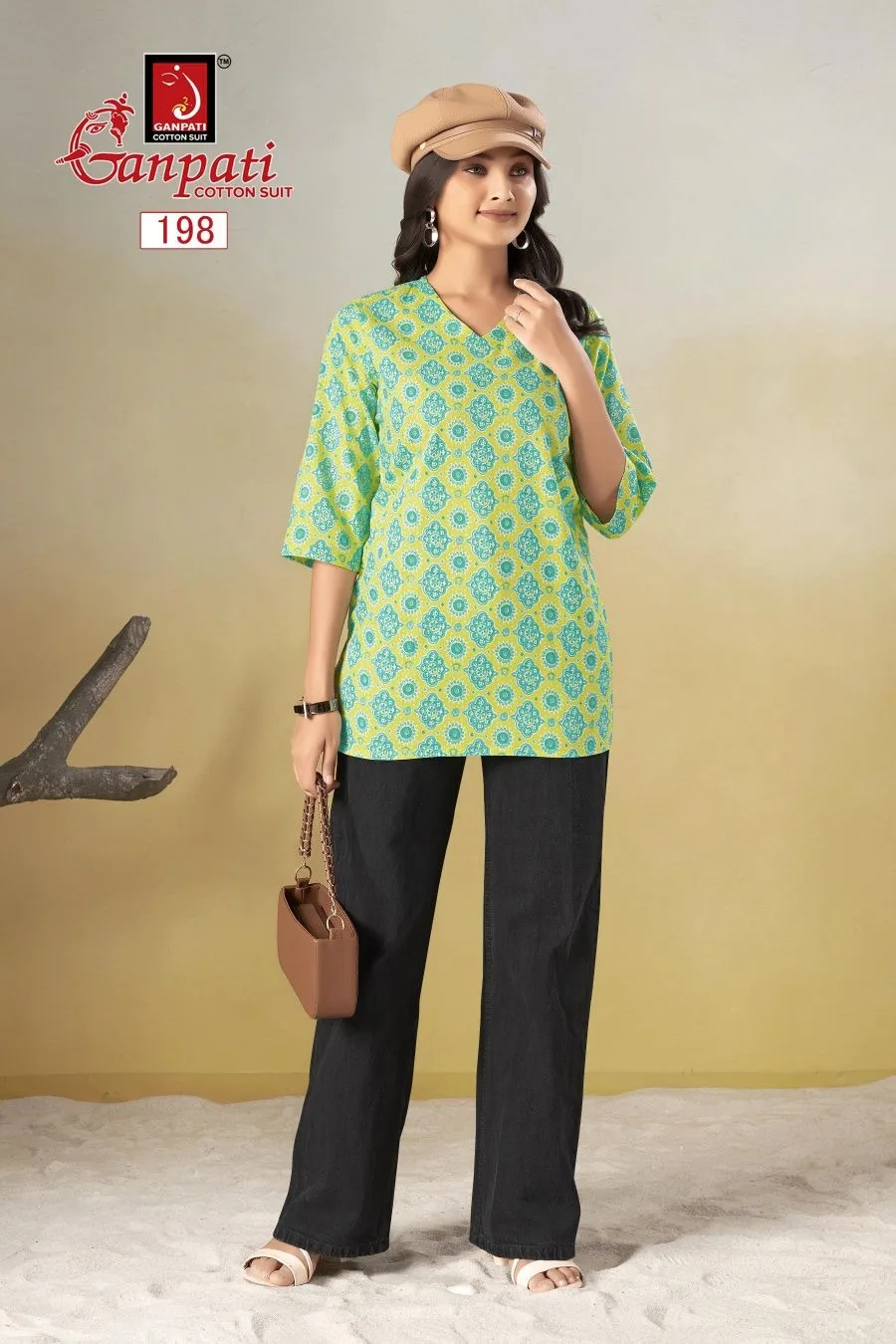 GANPATI TARANA VOL 2 COTTON TUNIC SHORT KURTI 11.jpg