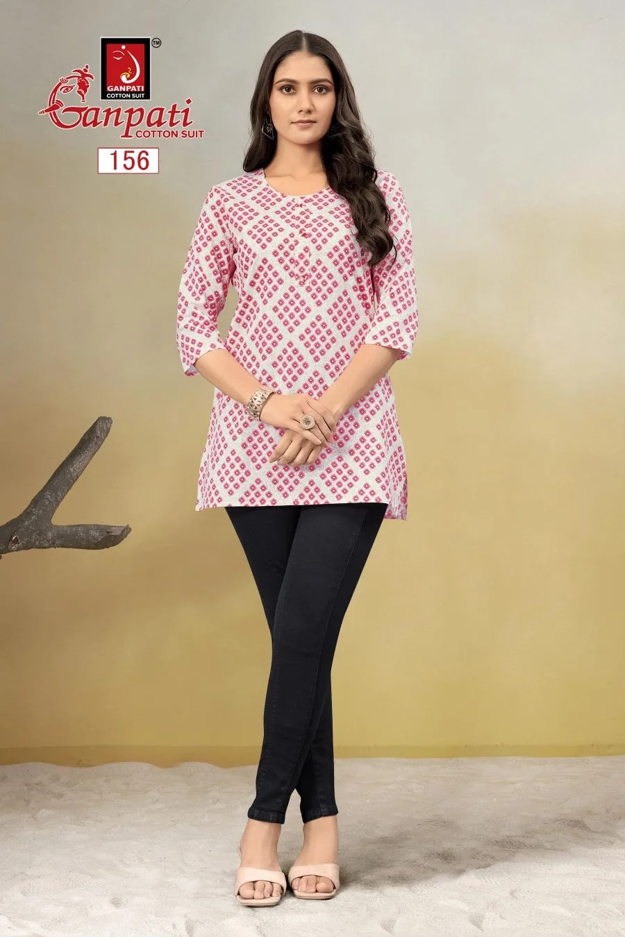 GANPATI TARANA VOL 2 COTTON TUNIC SHORT KURTI 13.jpg
