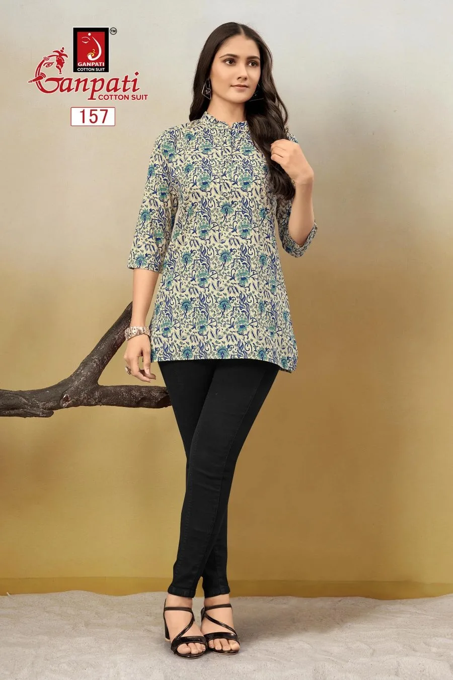 GANPATI TARANA VOL 2 COTTON TUNIC SHORT KURTI 9.jpg