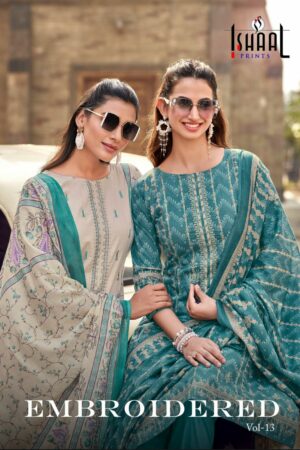ISHAAL PRINTS EMBROIDERED VOL 13 PURE LAWN SUITS 1.jpg