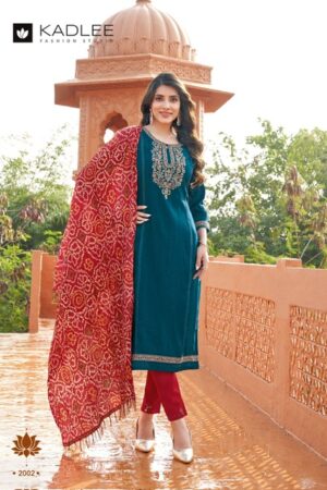 KADLEE KESAR VISCOSE EMBROIDERY READYMADE KURTI 1.jpg