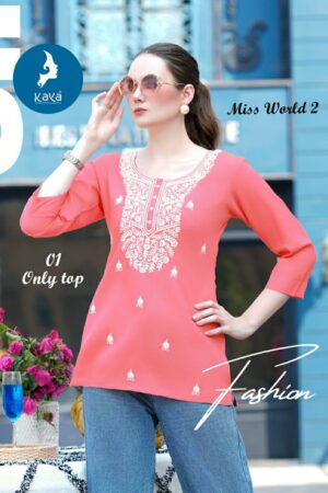 KAYA KURTI MISS WORLD VOL 2 RAYON SHORT KURTI 2.jpg