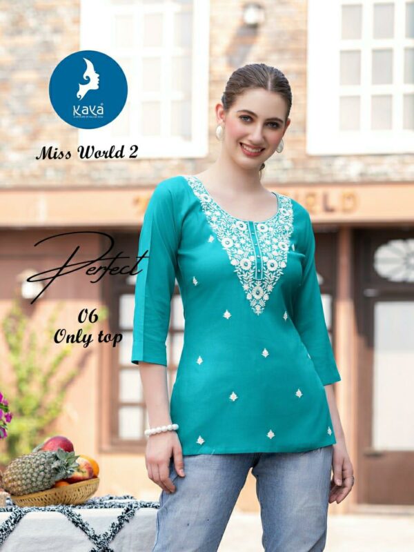 KAYA KURTI MISS WORLD VOL 2 RAYON SHORT KURTI 3.jpg