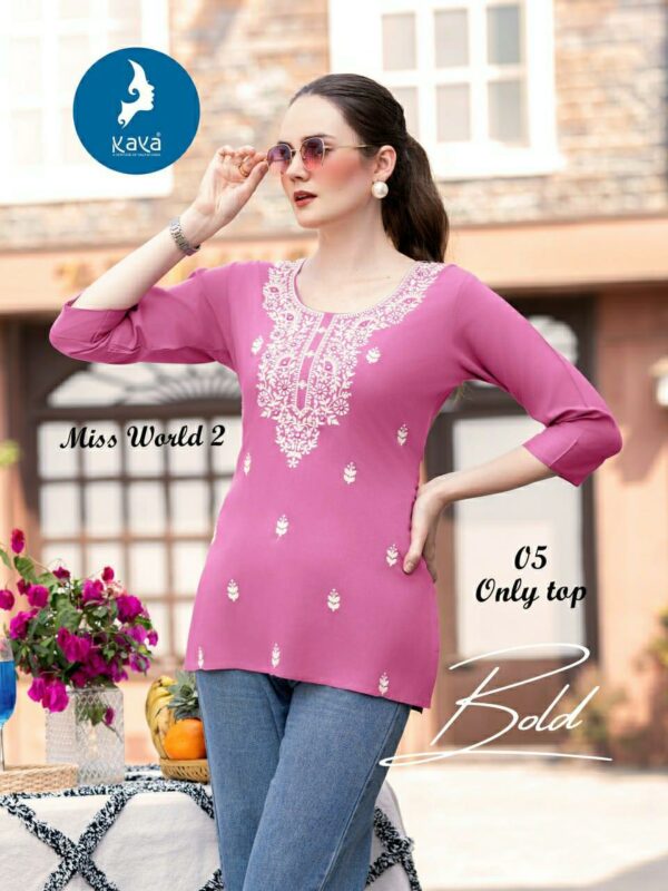 KAYA KURTI MISS WORLD VOL 2 RAYON SHORT KURTI 5.jpg