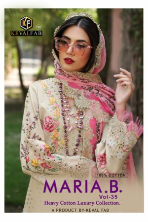 KEVAL FAB MARIA B VOL 35 LAWN KARACHI SUITS 7.jpg
