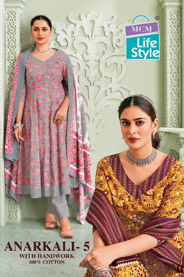 MCM ANARKALI VOL 5 COTTON PRINTED SUITS CATALOGUE 3.jpg