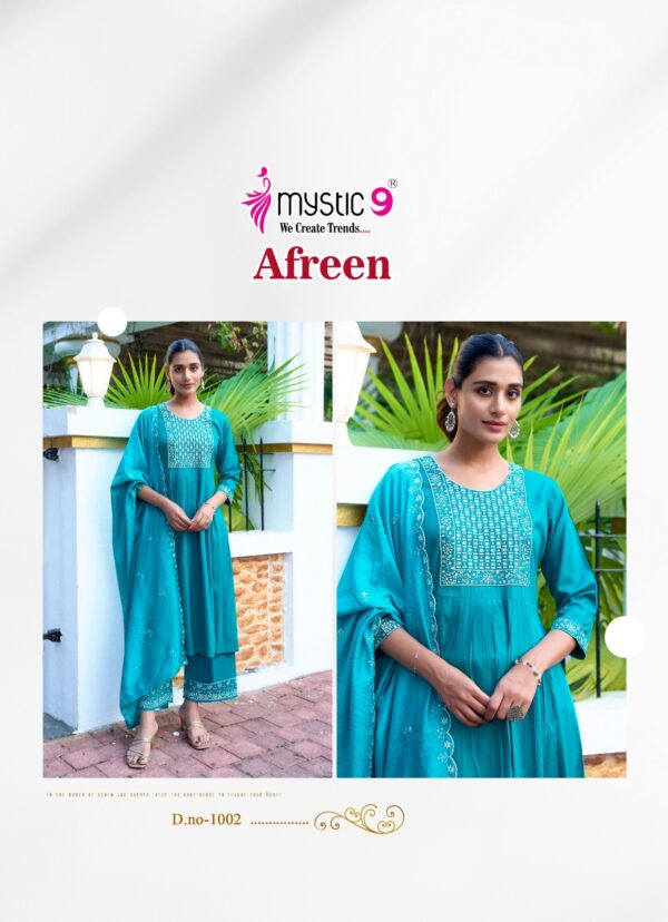 MYSTIC 9 AFREEN VOL 1 VISCOSE EMBROIDERY KURTI 2.jpg