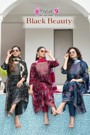 MYSTIC 9 BLACK BEAUTY VOL 4 RAYON NYRA CUT KURTI 11.jpg