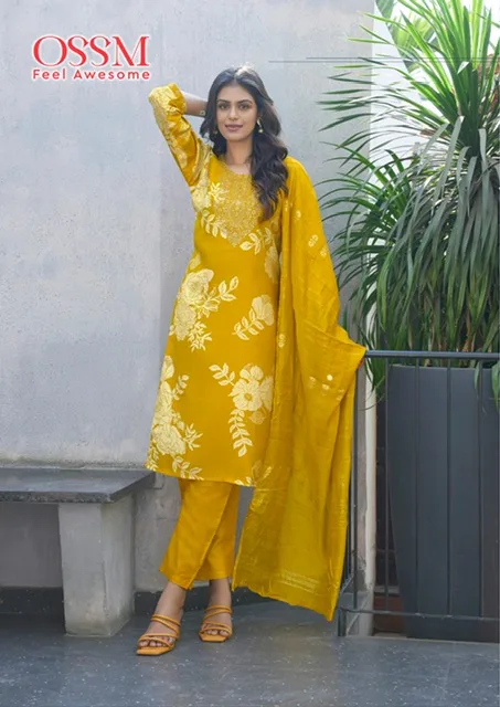 OSSM MUSKAN VOL 8 CHANDERI PRINTED KURTI 8.jpg