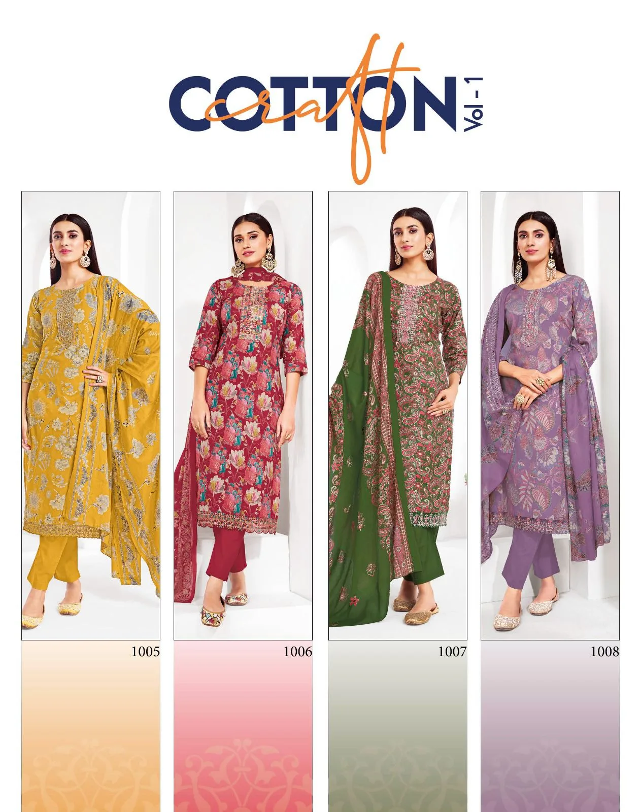 RADHIKA LIFESTYLE COTTON CRAFT VOL 1 KURTIS CATALOG 13.jpg