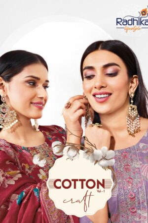 RADHIKA LIFESTYLE COTTON CRAFT VOL 1 KURTIS CATALOG 14.jpg