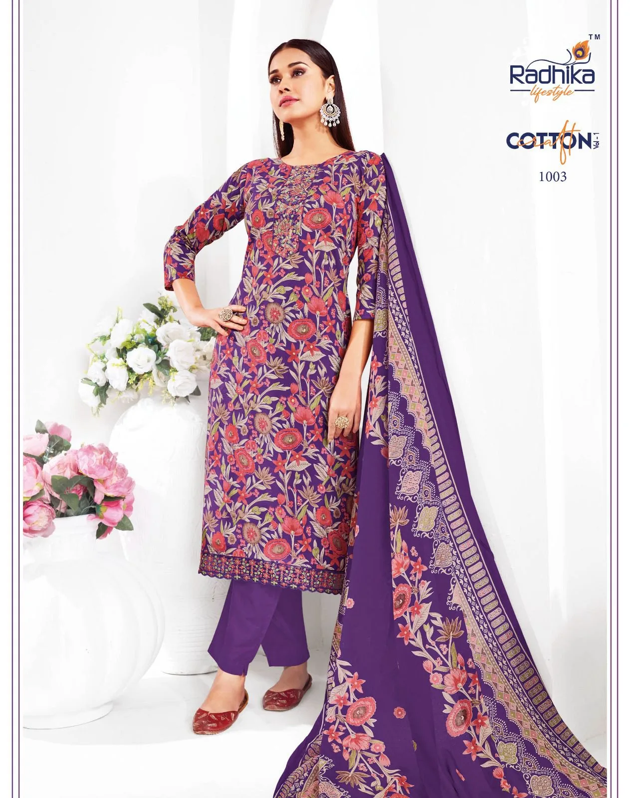 RADHIKA LIFESTYLE COTTON CRAFT VOL 1 KURTIS CATALOG 3.jpg