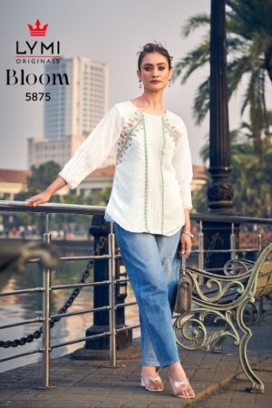 RANGOON BLOOM GEORGETTE EMBROIDERY SHORT KURTI 1.jpg