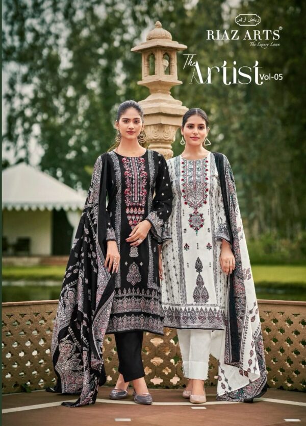 RIAZ ARTS THE ARTIST VOL 5 PURE LAWN SUITS SUPPLIER 5.jpg