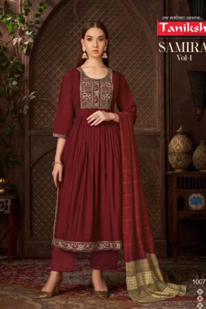 TANIKSH SAMIRA VOL 1 ROMAN EMBROIDERY KURTI 1.jpg