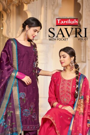 TANIKSH SAVRI VOL 1 VERTICAL EMBROIDERY KURTI 6.jpg