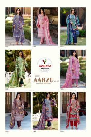 VANDANA FASHION AARZU VOL 1 SEMI COTTON SUITS 2.jpg