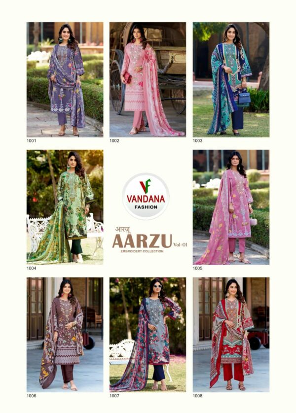 VANDANA FASHION AARZU VOL 1 SEMI COTTON SUITS 2.jpg